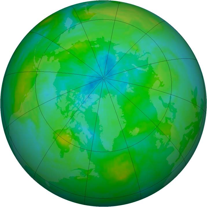 Arctic ozone map for 03 September 1979